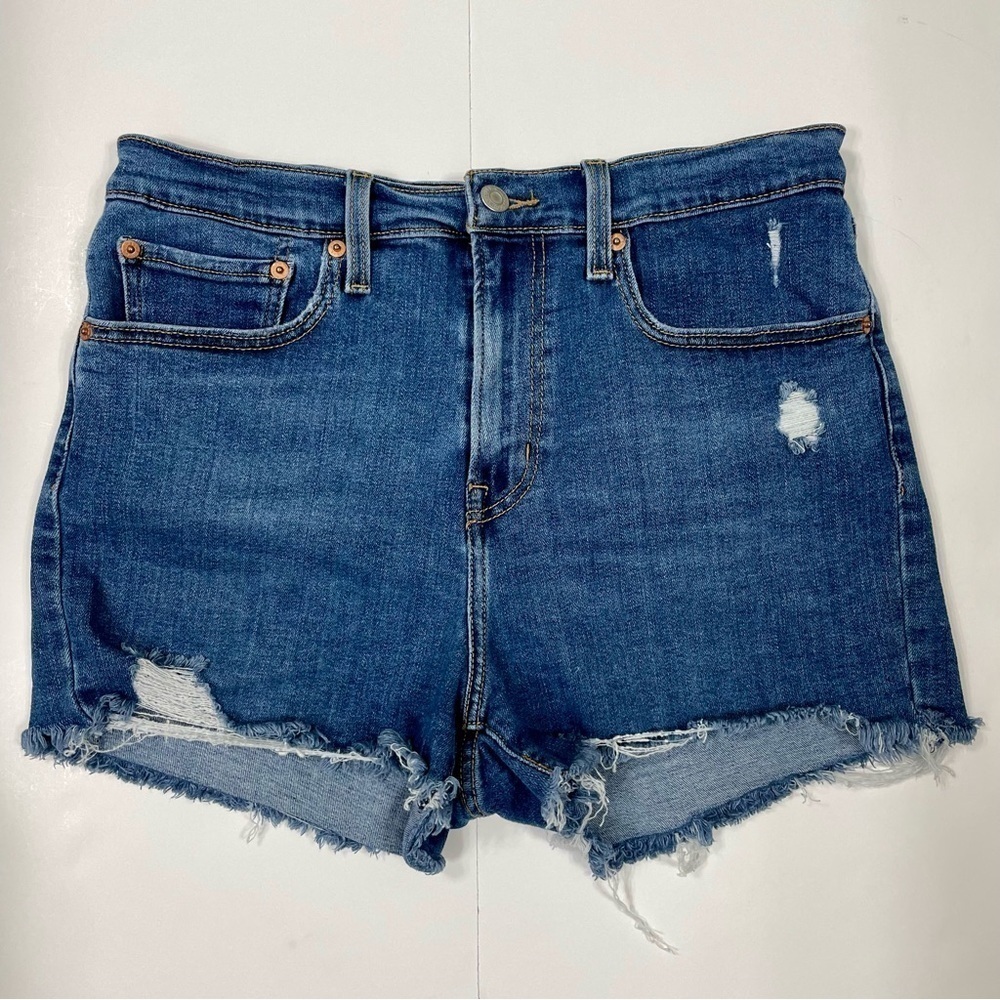 Levi’s High Rise Women’s Distressed Denim Shorts Size 30 (12)